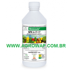 Fertilizante Foliar NPK 4-17-17  Metalosate - 1 Litro